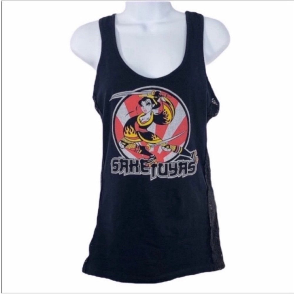COLOR STORY samurai racerback tank top L
